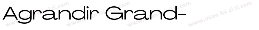 Agrandir Grand字体转换